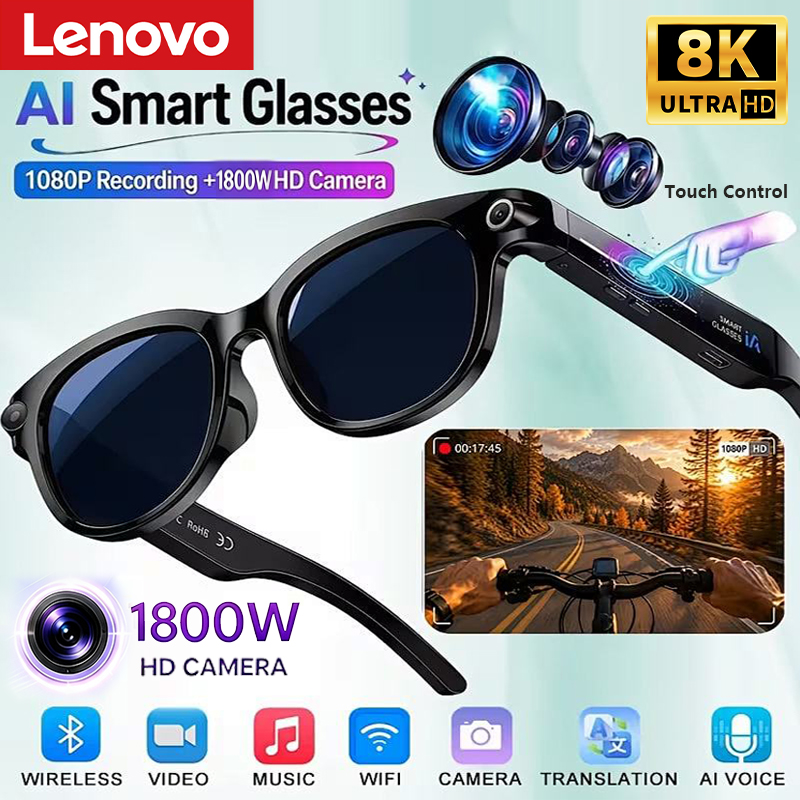 Smart Glasses Lens - Lenovo 8K 1800W AI Smart Glasses