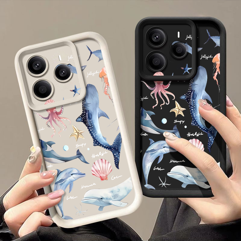 Cute Dolphin Patterned Soft Ca - Xiaomi Redmi Note 14 recension och pris