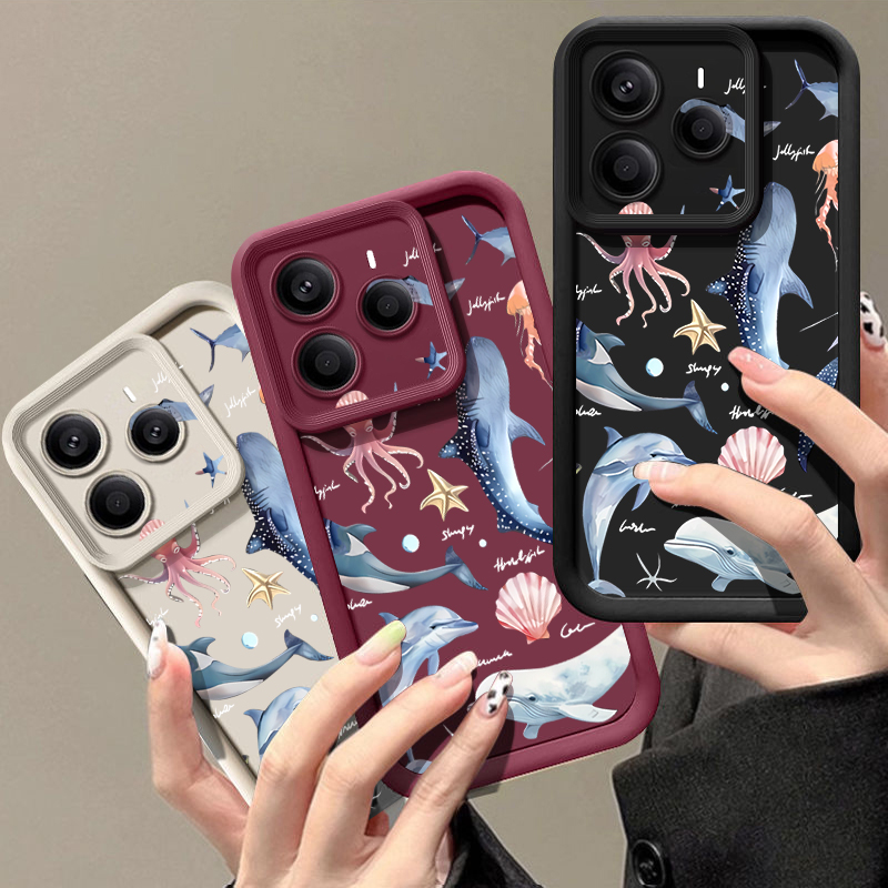 Cute Dolphin Patterned Soft Ca - Xiaomi Redmi Note 14 recension och pris