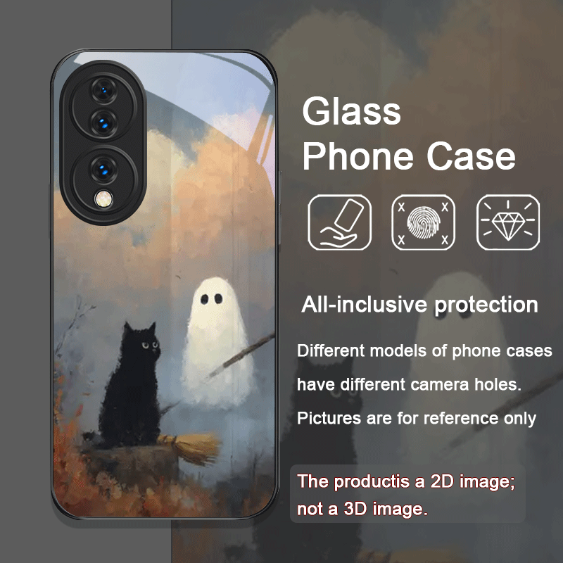 Cute Cartoon Black Cat Ghost P - Huawei Nova 12 recension och pris