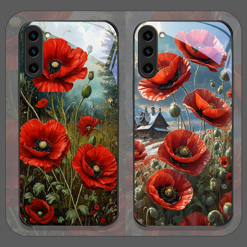 Retro Poppy Flower Bloom Hot R - Samsung Galaxy S24 recension och pris