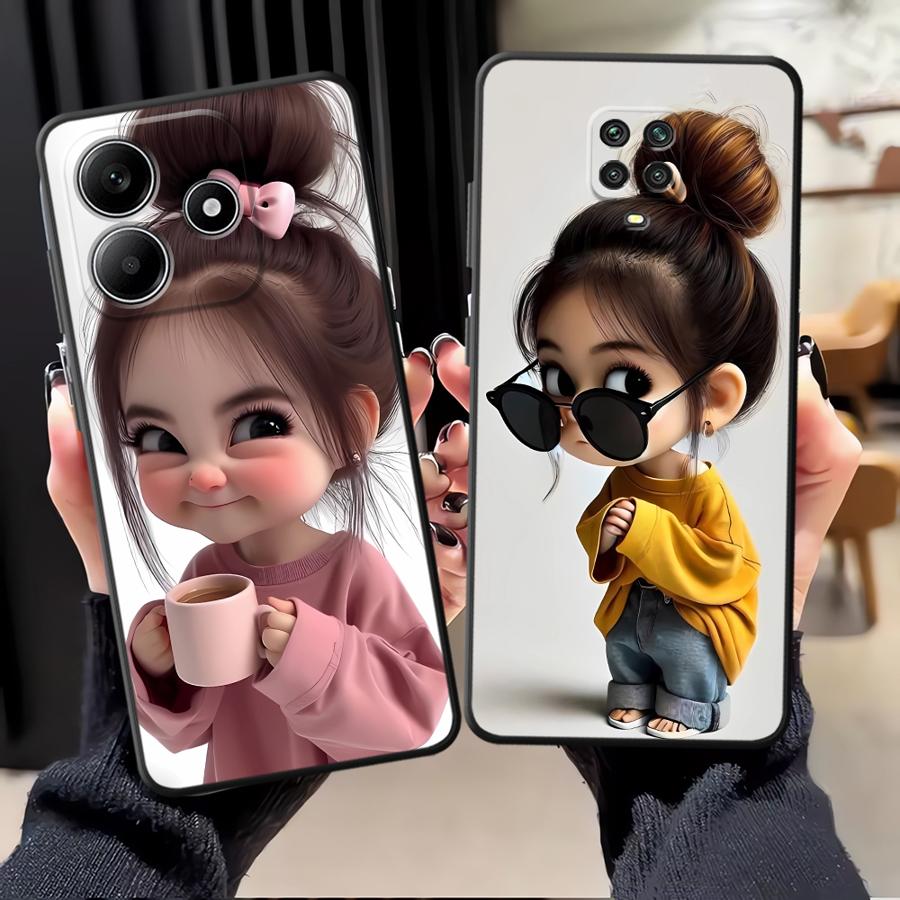Cartoon Girl Pattern Funda Pho - Xiaomi Redmi Note 14 recension och pris